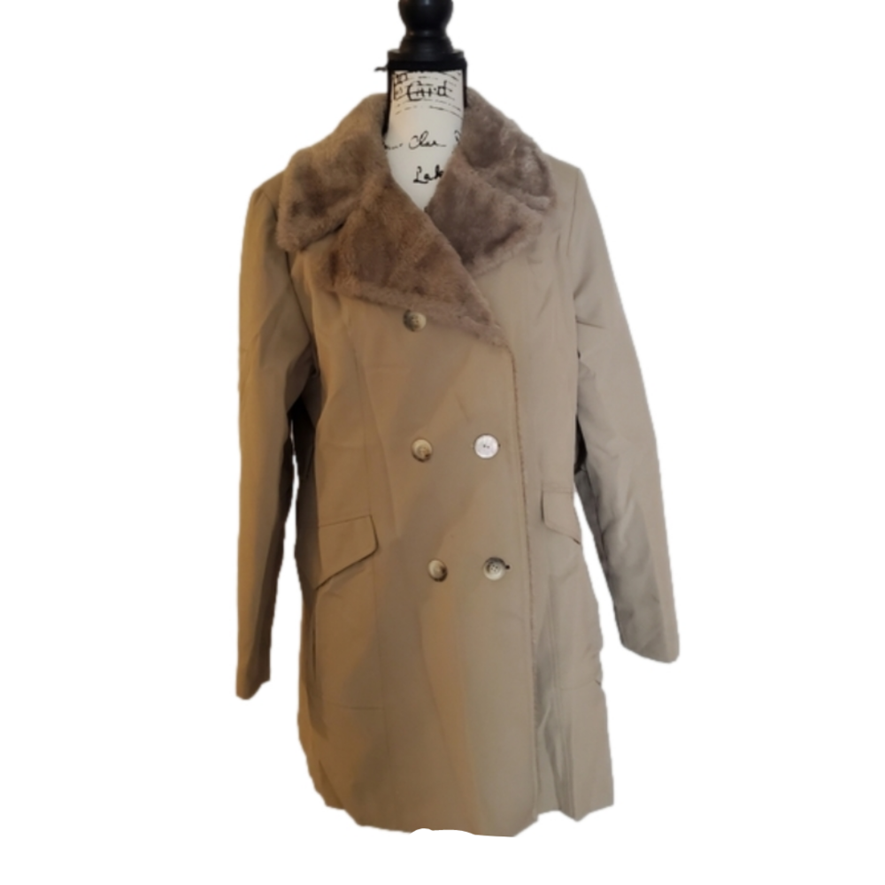 La Sport | Vintage Penny Lane Lt Brown Faux Fur Double Breasted Afgan Coat